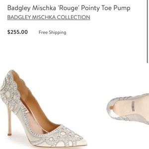 Badgley Mischka ivory Rouge Heels